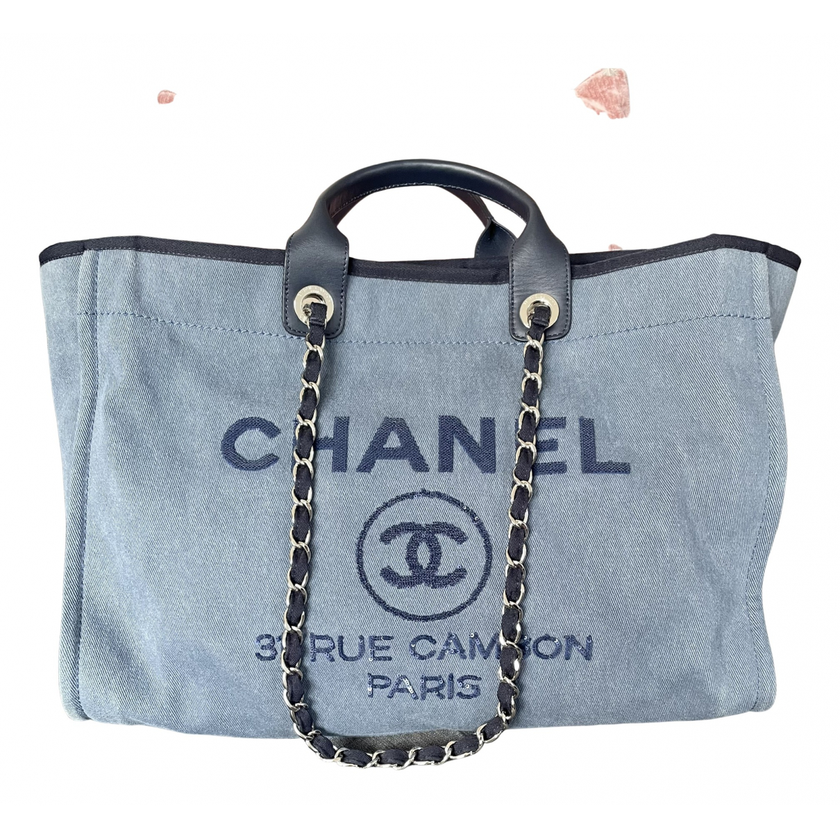 Deauville tote Chanel Blue in Denim 